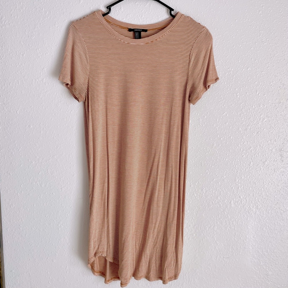 Forever 21 Striped T-Shirt Dress